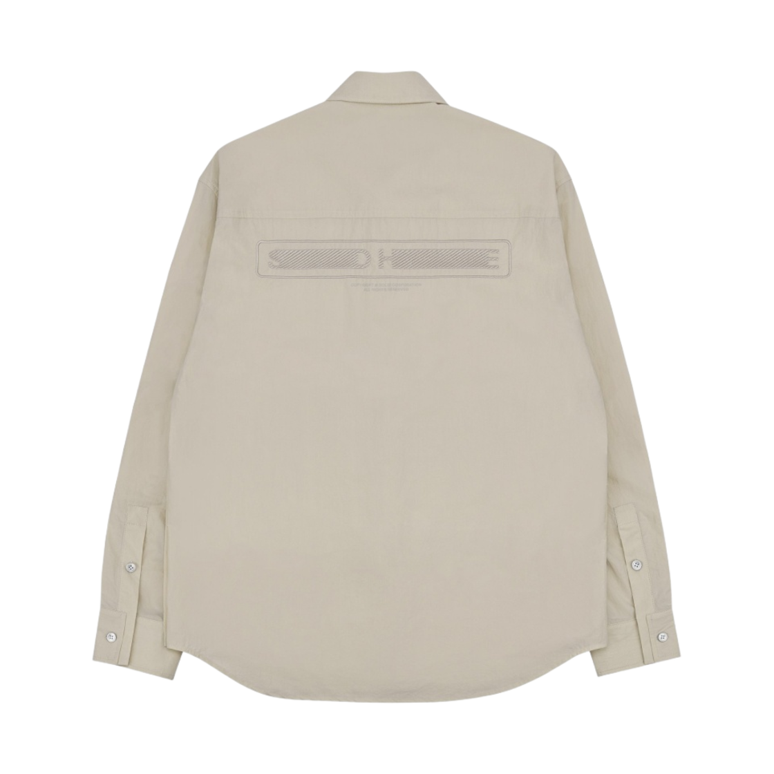 솔리드 옴므 백로고 셔츠 베이지 - 23SS(Solid Homme Back Logo Shirt Beige - 23SS) - 2
