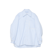 Camiel Fortgens Padded Shirt Blue White Stripe - 24FW