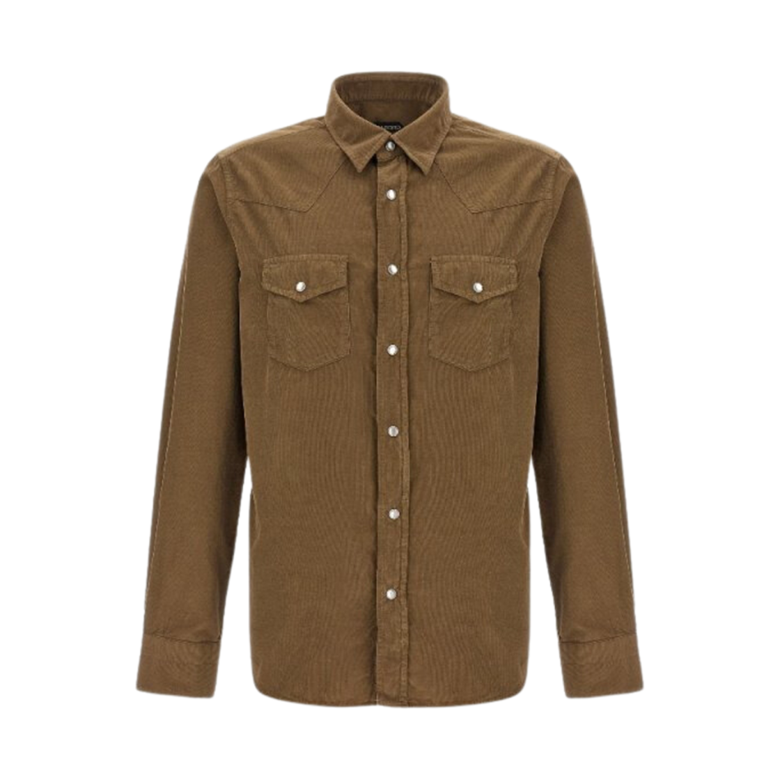 HDS001-FMC014-KB610 Tom Ford Corduroy Cotton Shirt Mocha