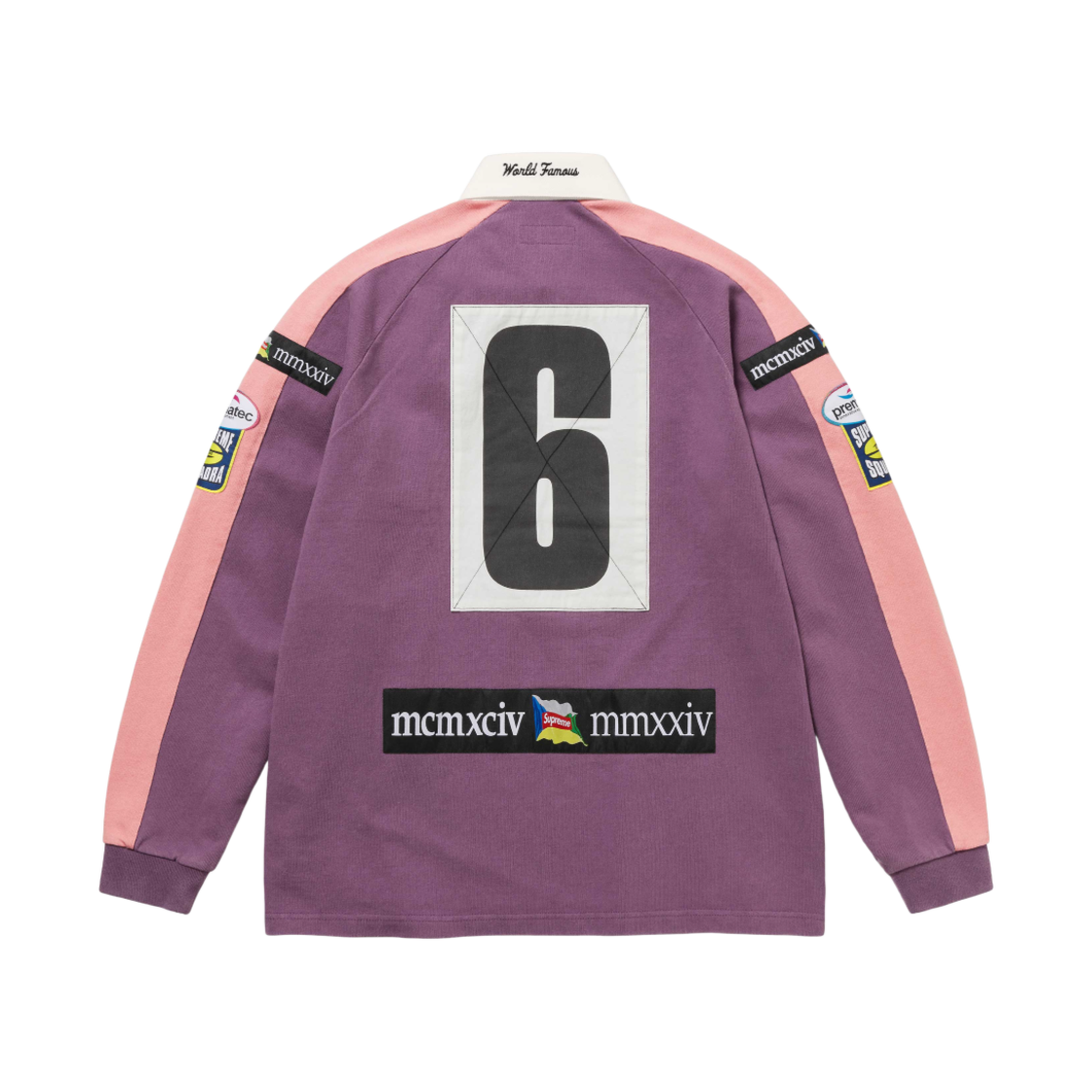슈프림 체스트 스트라이프 럭비 퍼플 - 24FW(Supreme Chest Stripe Rugby Purple - 24FW) - 2