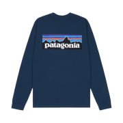 Patagonia P-6 Logo Responsibili-Tee L/S Crater Blue