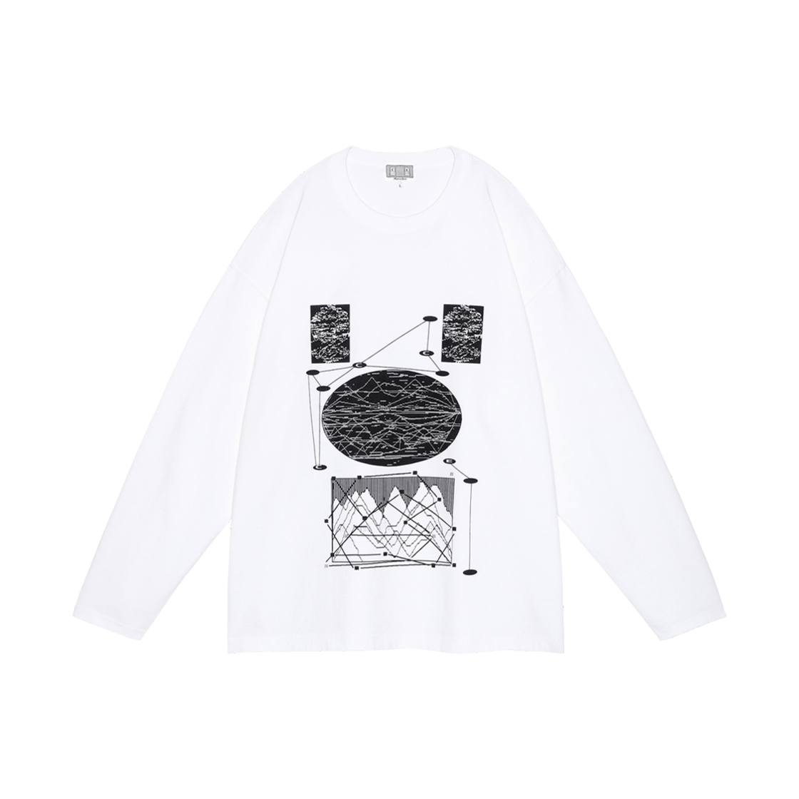 카브엠트 FK 디펫 빅 롱슬리브 티셔츠 화이트 - 25SS(Cav Empt FK Dfet Big Long Sleeve T-Shirt White - 25SS) - 1