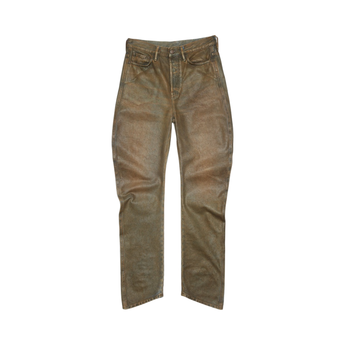 (W) 아크네 스튜디오 릴렉스드 핏 코티드 진 블루 베이지((W) Acne Studios Relaxed Fit Coated Jeans Blue Beige) - 1