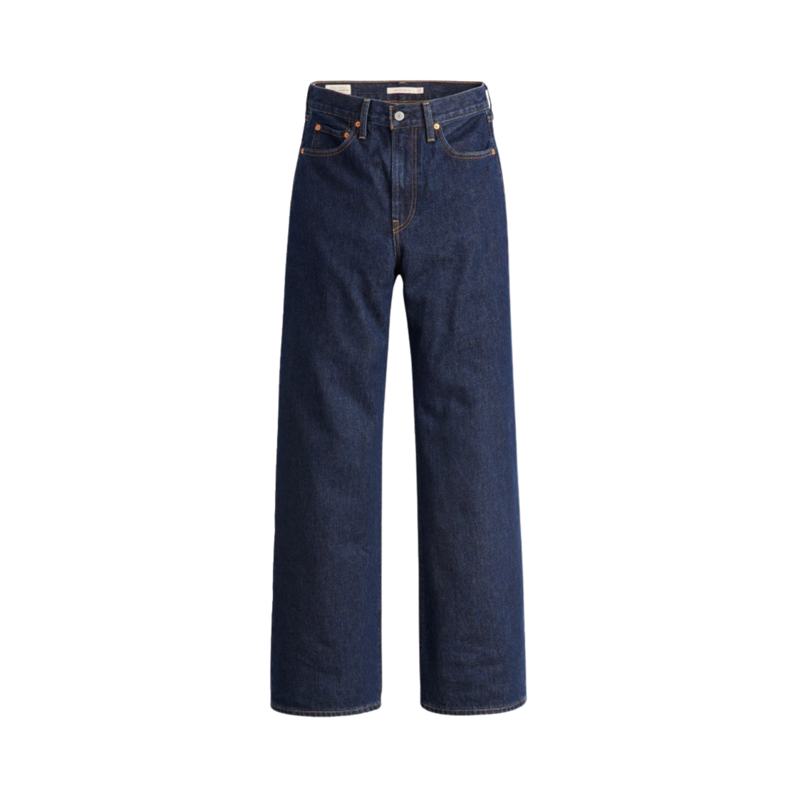 리바이스 우먼 립케이지 와이드레그 진 다크 인디고