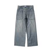 Houston Japan USN Denim Sailor Pants Bleach 10079BH