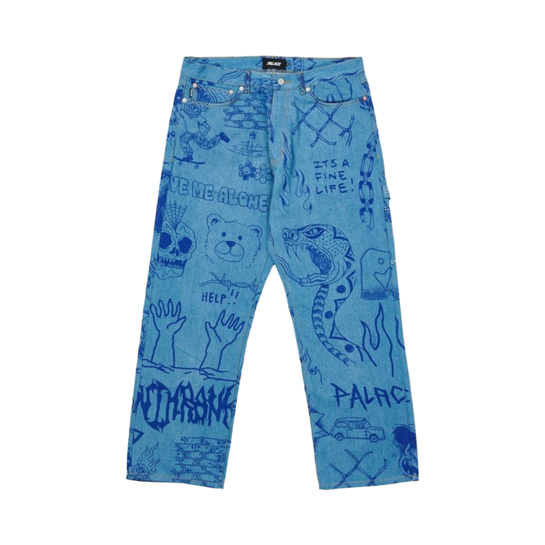 - Palace Lotties Carp Jean Stone Wash - 21SS