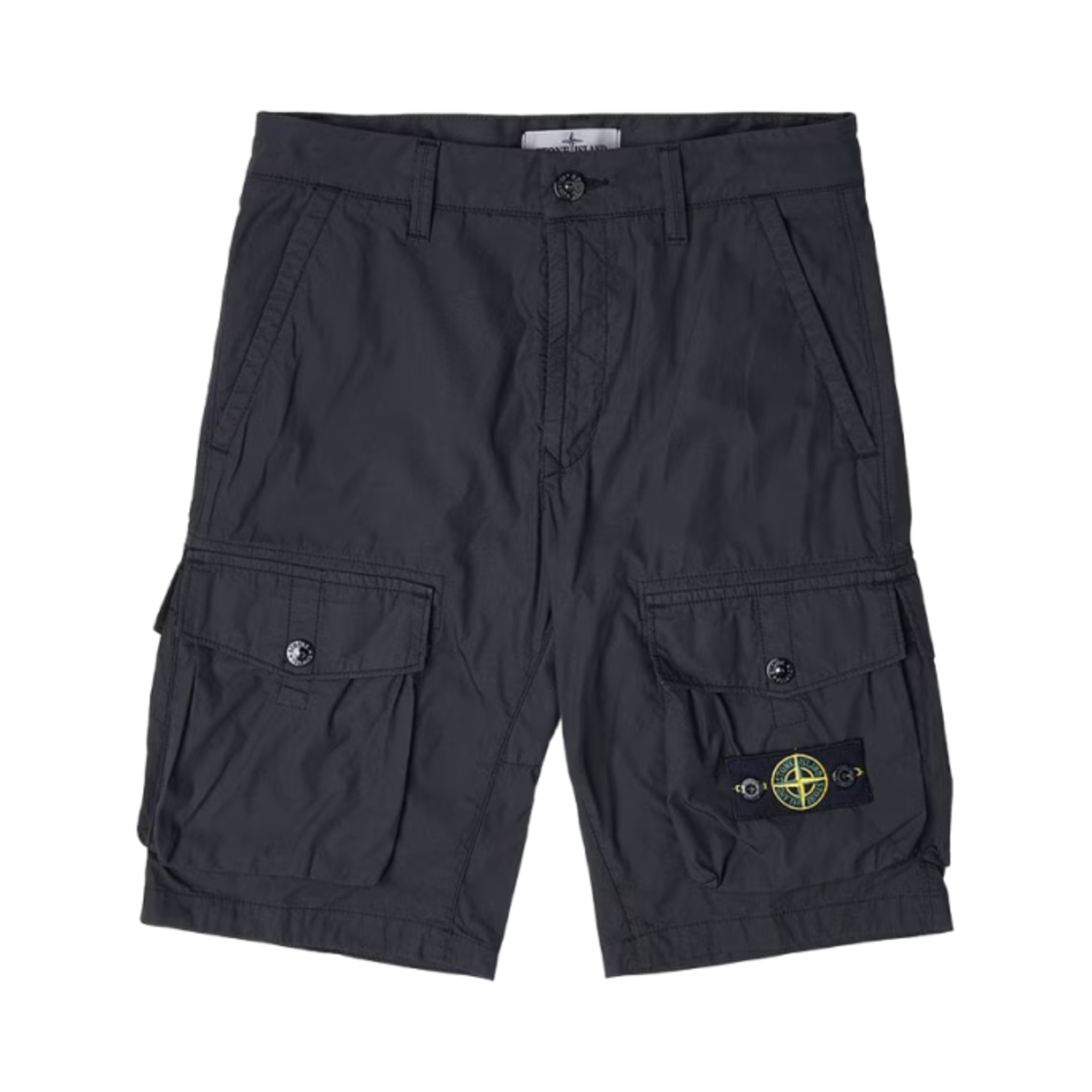 7816L0301-V1029 (Kids) Stone Island L0301 Wappen Logo Patch Cotton Shorts Black - 23SS