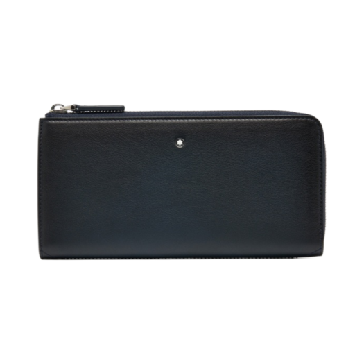 Montblanc Meisterstuck Sfumato 12cc Zip Around Wallet Navy