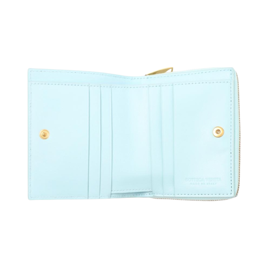보테가 베네타 폴더형 지퍼 지갑 페일 블루(Bottega Veneta Bi-Fold Zip Wallet Pale Blue) - 2