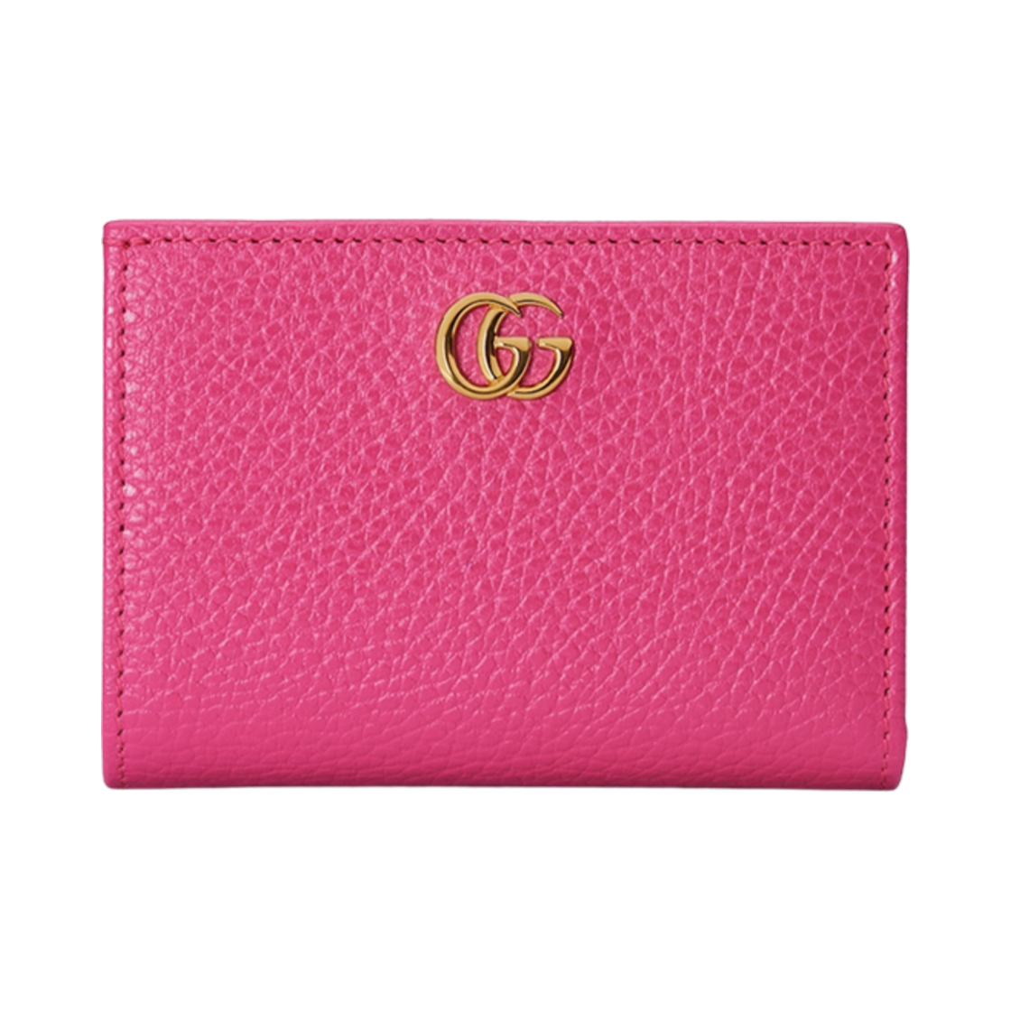 구찌 GG 마몽 반지갑 푸시아 레더(Gucci GG Marmont Bi-Fold Wallet Fuchsia Leather) - 1
