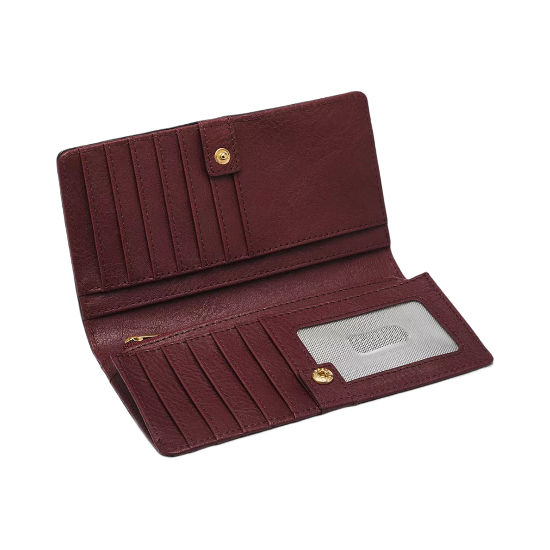 파슬 리자 레더 슬림 반지갑 마호가니(Fossil Liza Leather Slim Bifold Wallet Mahogany) - 2