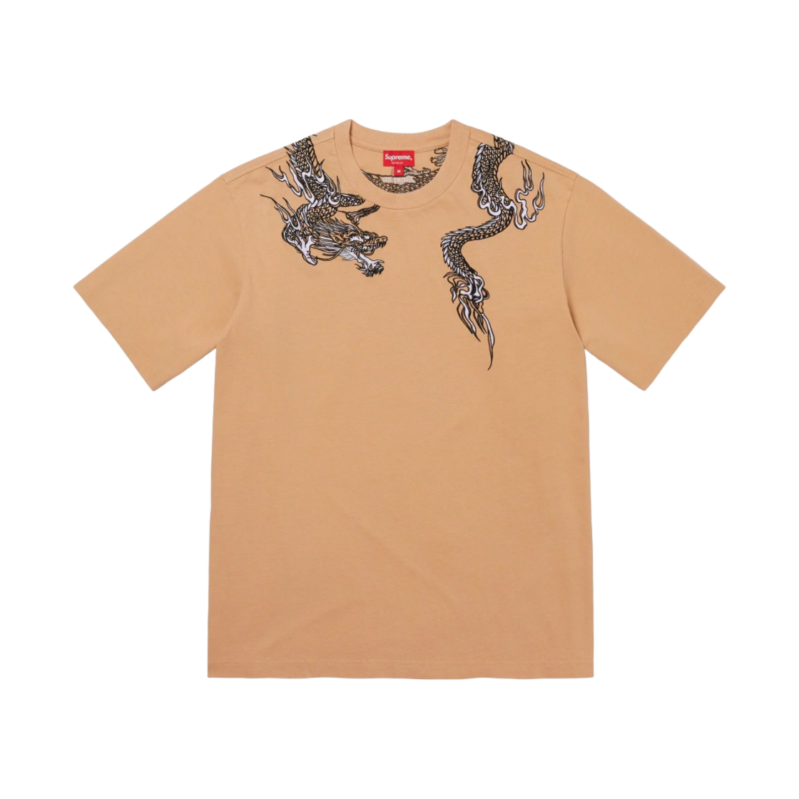 슈프림 드래곤 랩 숏슬리브 탑 탄 - 23SS(Supreme Dragon Wrap S/S Top Tan - 23SS) - 1