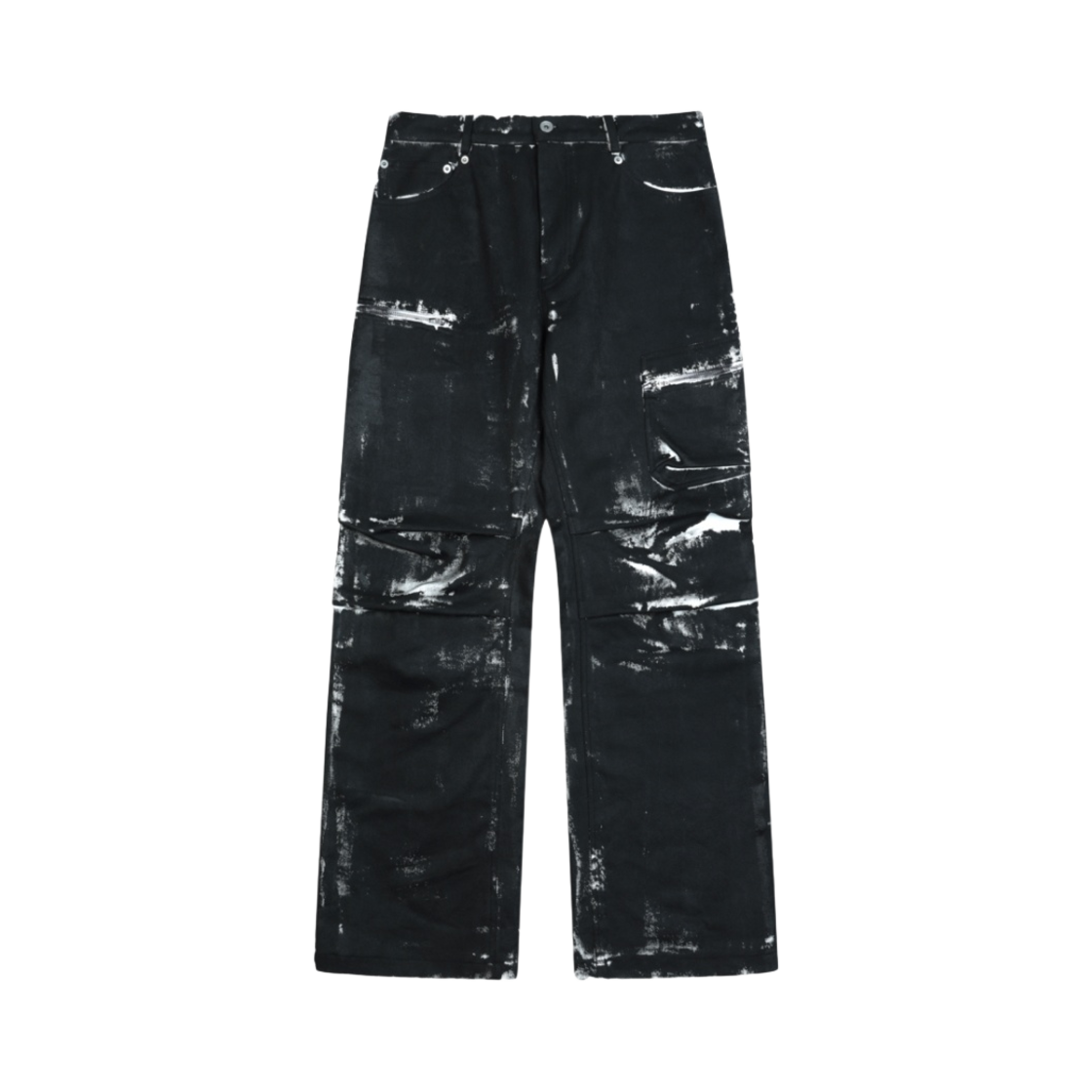 그레일즈 플레어 집 카고 팬츠 블랙(Grailz Flared Zip Cargo Pants Black)