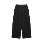(W) Matin Kim Stripe Texture Cargo Pants Black