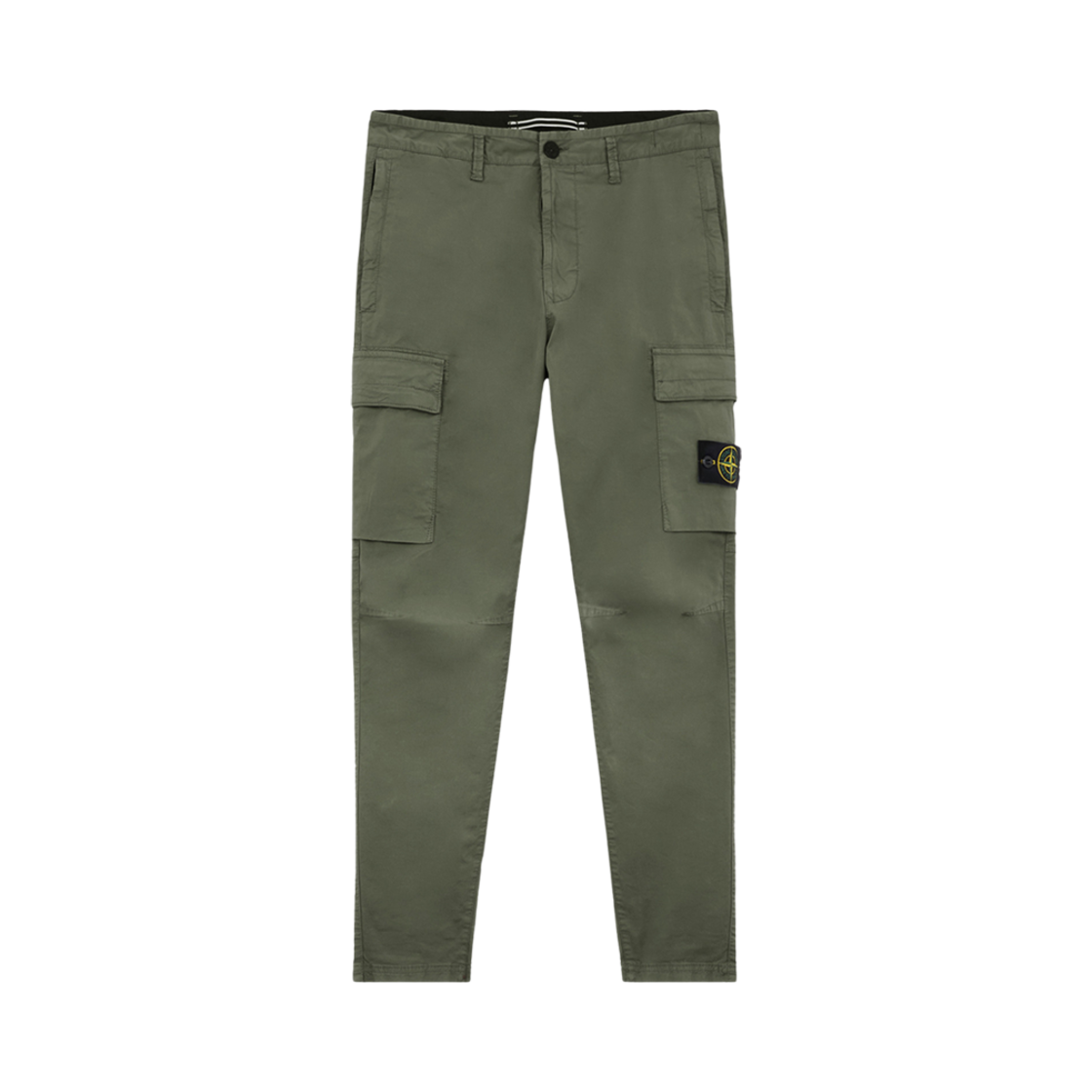 811530410-V0059 Stone Island 30410 Supima Cotton Twill Stretch TC Regular Tapered Fit Cargo Pants Musk Green - 24FW