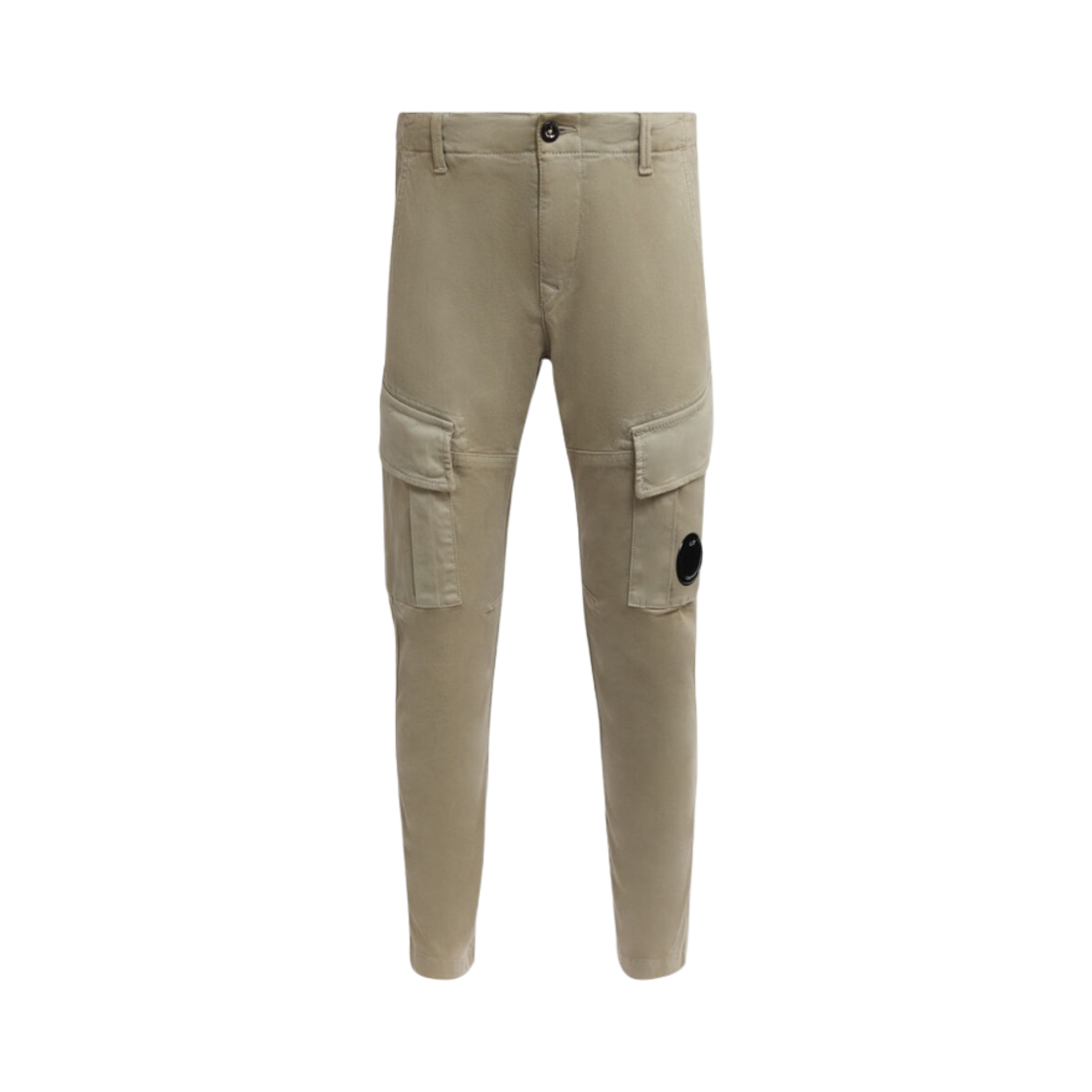 15CKPA052B005531G335 (Kids) C.P. Company U16 Stretch Sateen Peach Cargo Pants Silver Sage - 23FW