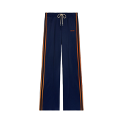 (W) Celine Tracksuit Pants in Vintage Double Jersey Navy Orange