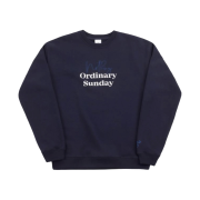NOS7 Two Tone Logo Sweatshirt Navy