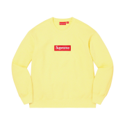 Supreme Box Logo Crewneck Pale Yellow - 22FW