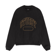 Stussy Varsity Oversized Crew Black