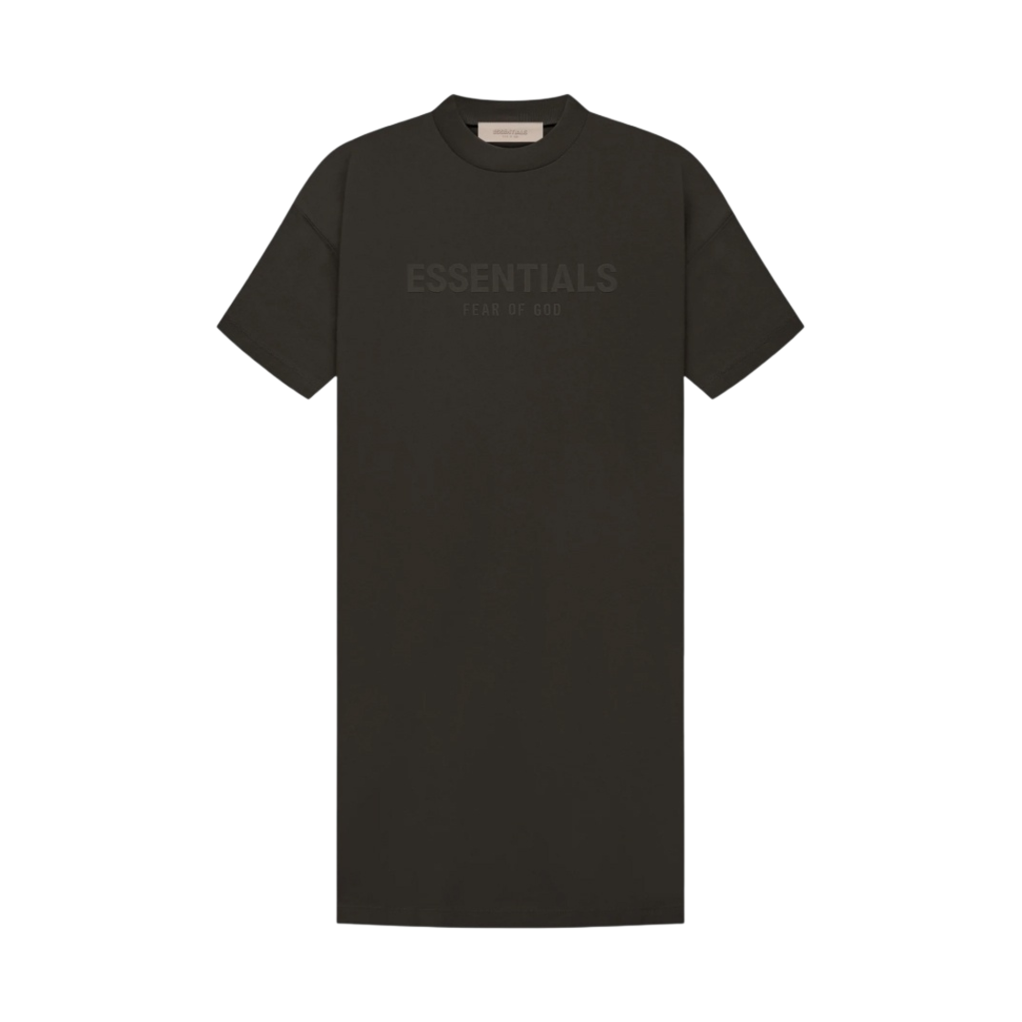 (W) 에센셜 티셔츠 드레스 오프 블랙 - 22FW((W) Essentials T-Shirt Dress Off Black - 22FW) - 2