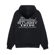 Stussy Ist Pigment Dyed Hoodie Black