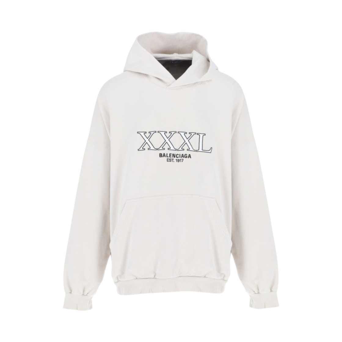발렌시아가 3XL 후드 라지 핏 오프 화이트(Balenciaga 3XL Hoodie Large Fit Off White) - 1