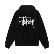 Stussy Basic Stussy Pigment Dyed Hoodie Black