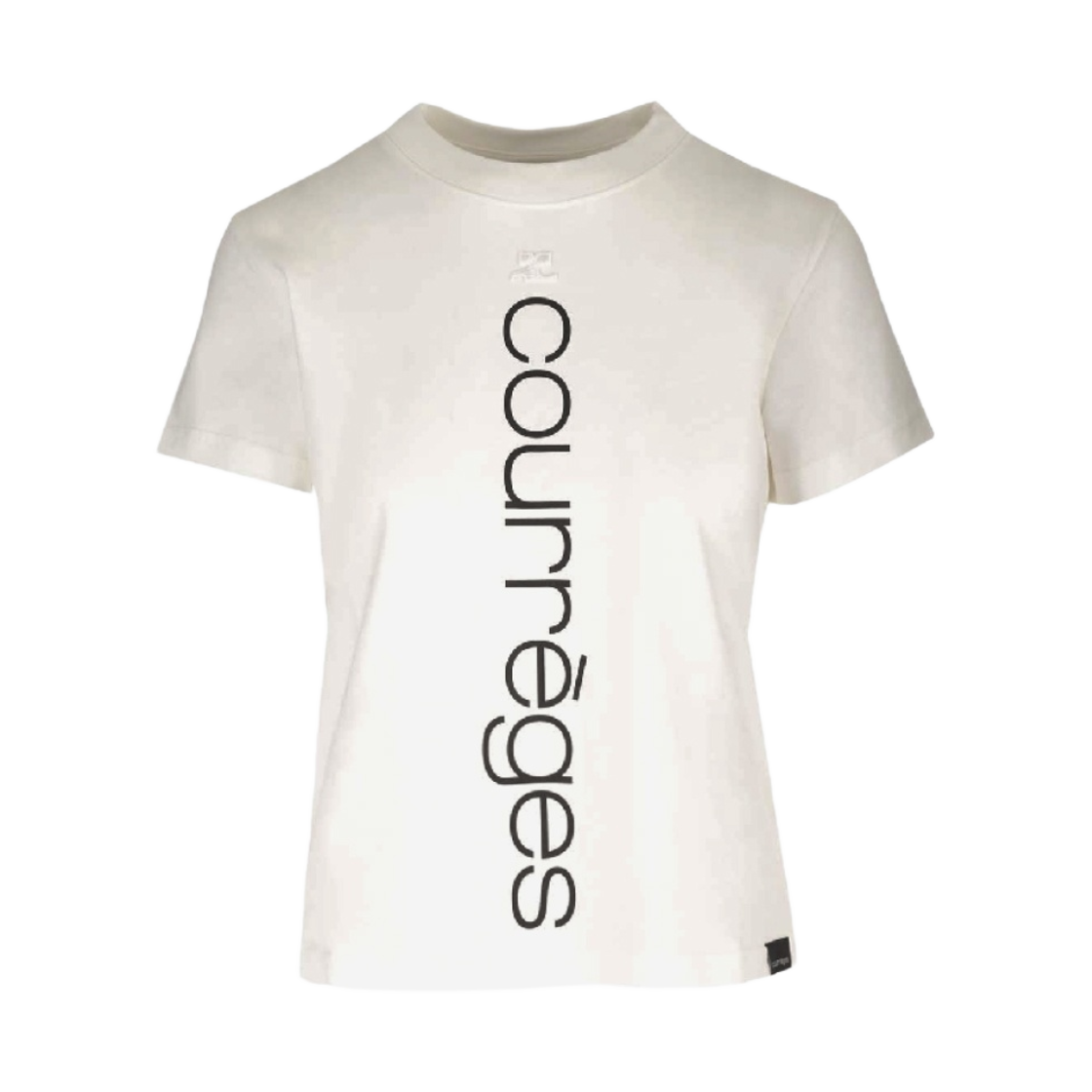 423JTS006JS01120001 (W) Courreges AC Straight Printed T-shirt White Heritage