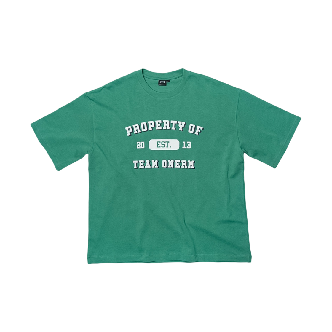 원알엠 팀 원알엠 오버핏 티셔츠 라이트 카키(ONERM Team ONERM Overfit T-Shirt Light Khaki)