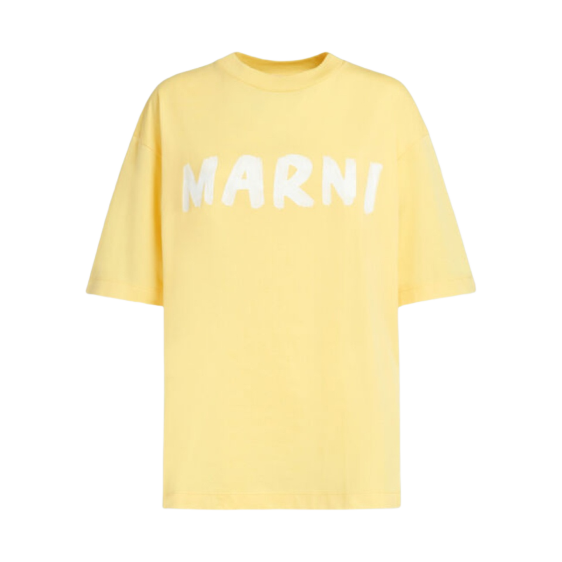 THJET49EPH-USCS11-L1Y20 (W) Marni Logo Bio Cotton T-Shirt Lemon