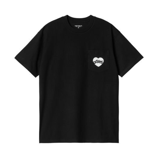 Carhartt WIP S/S Amour Pocket T-Shirt Black White