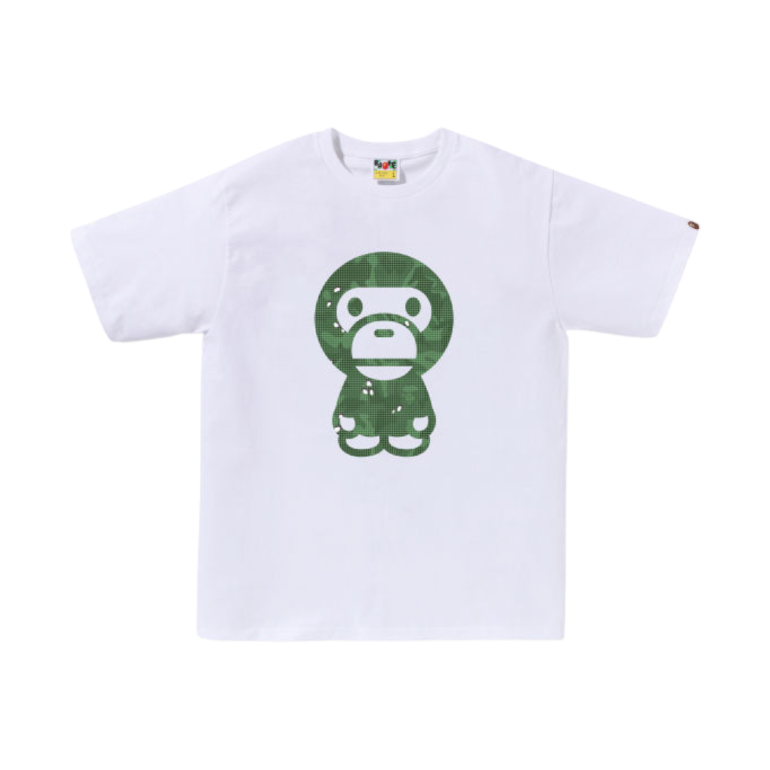 0ZXTEMX10009N BAPE Bitmap Big Baby Milo T-Shirt White