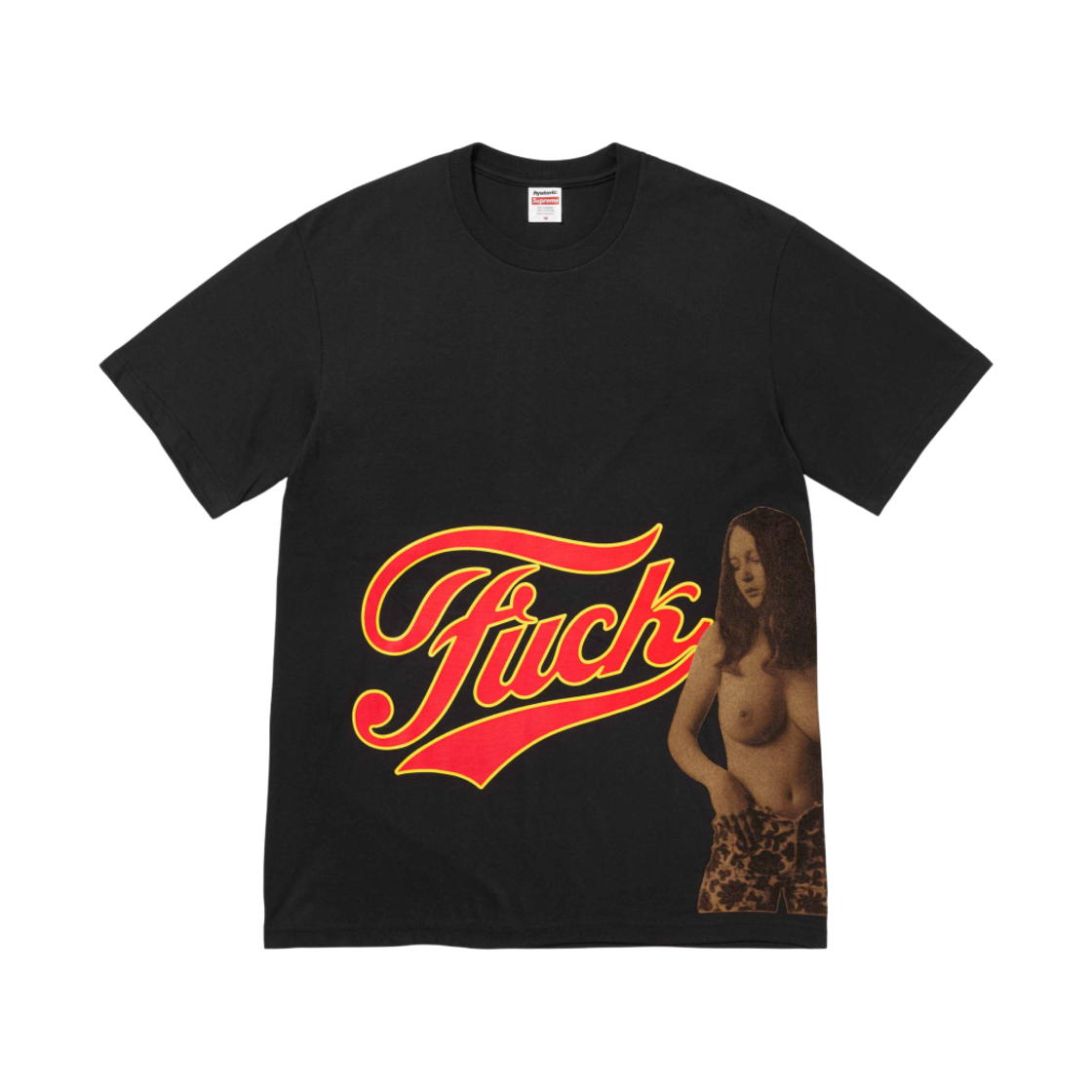 슈프림 x 히스테릭 글래머 퍽 티셔츠 블랙 - 24FW(Supreme x Hysteric Glamour Fuck T-Shirt Black - 24FW)
