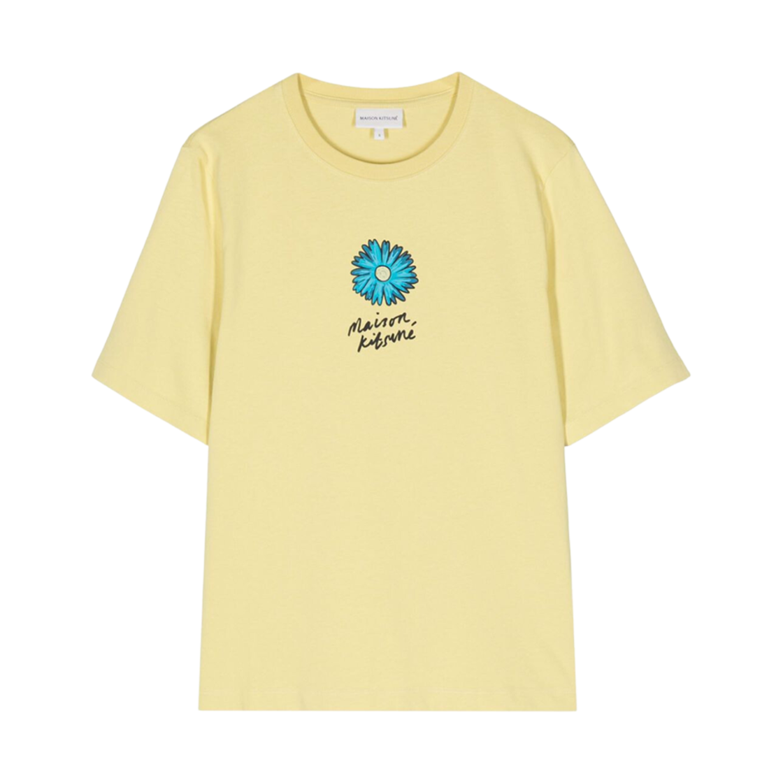 MW00113KJ0119-P726 (W) Maison Kitsune Floating Flower Comfort T-Shirt Lemonades