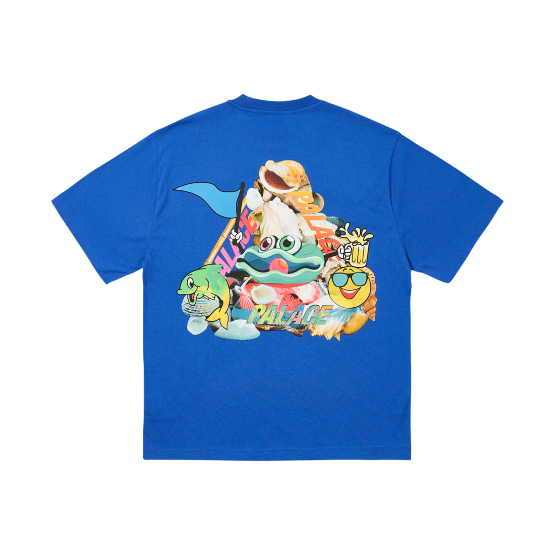 - Palace P Sea T-Shirt Blue Berry - 24FW