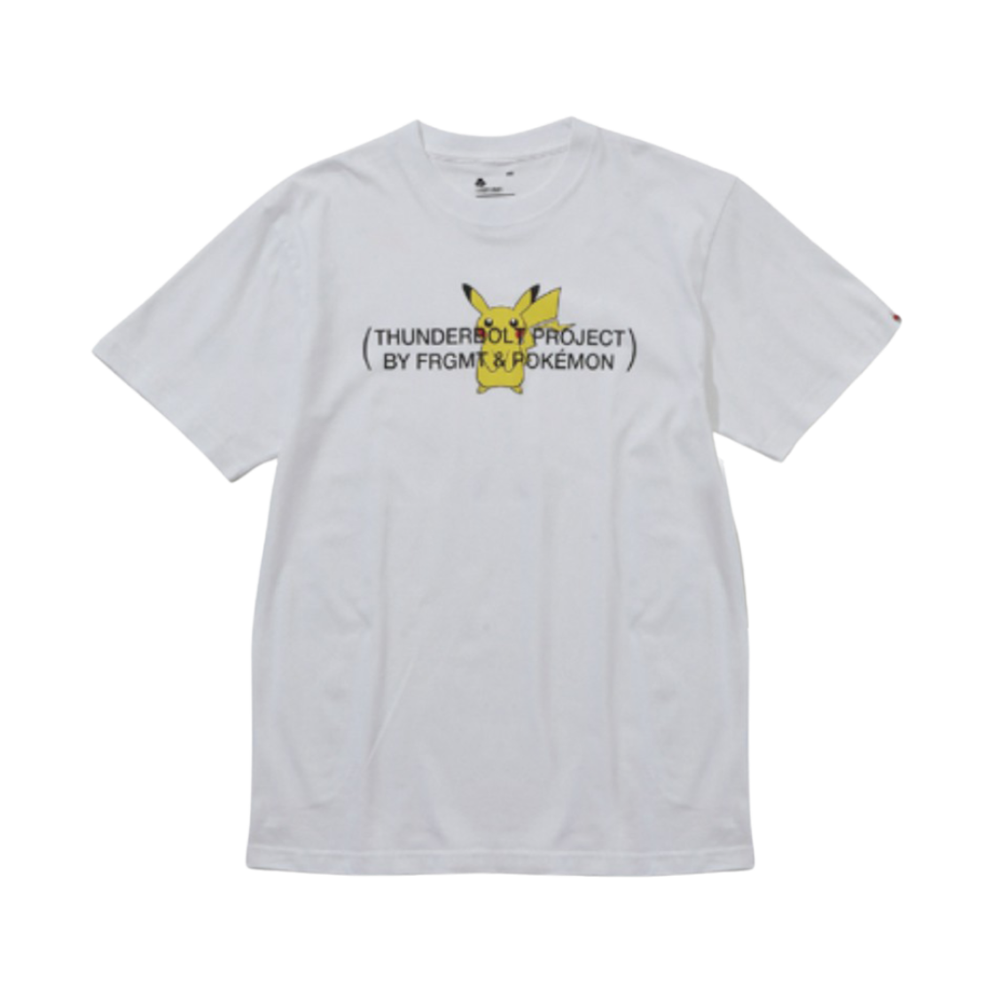 프라그먼트 x 포켓몬 썬더볼트 프로젝트 TBP 025 티셔츠 피카츄 화이트(Fragment x Pokemon Thunderbolt Project TBP 025 T-Shirt Pikachu White)
