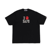 BAPE Logo Inside Out Relaxed Fit T-Shirt Black