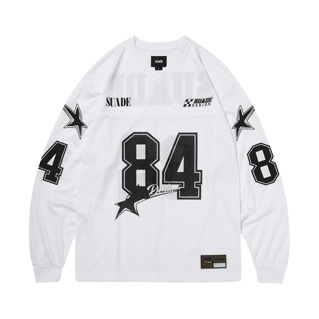 스웨이드 84 스타 레이싱 롱슬리브 화이트(Suade 84 Star Racing Long Sleeve White)
