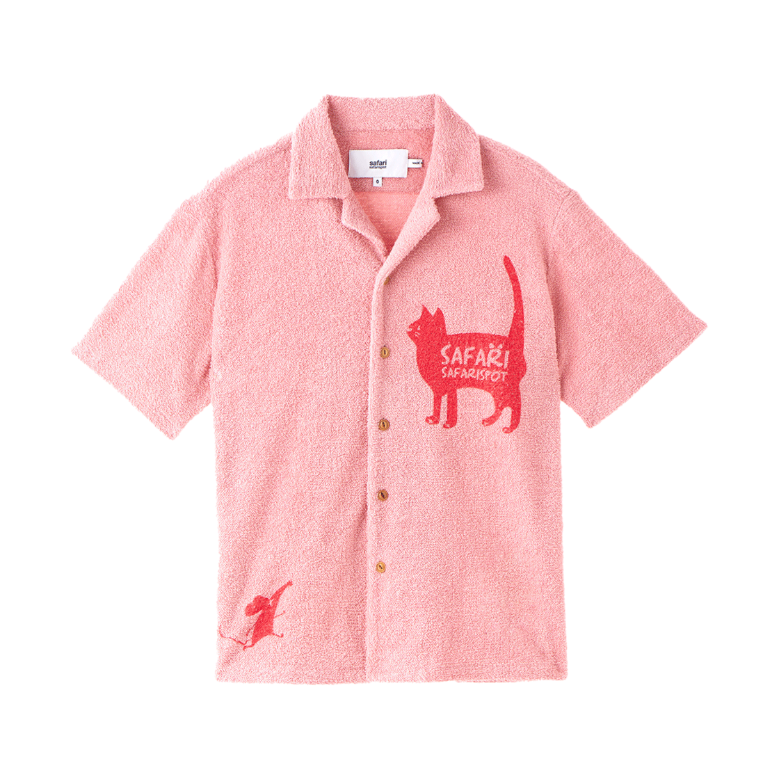 사파리스팟 캐시 앤 브룩 스토리 타월 셔츠 핑크(Safarispot Cathy and Brook Story Towel Shirt Pink) - 1