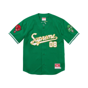 Supreme Mitchell & Ness Downtown Hell Baseball Jersey Green - 23FW