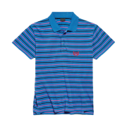 Balenciaga Laurel Classic Fitted Polo Blue Pink Black
