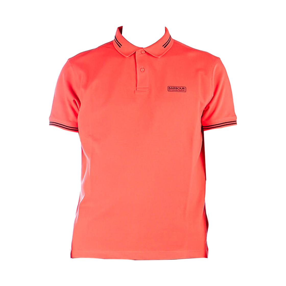 바버 인터네셔널 에센셜 팁 폴로 셔츠 오렌지(Barbour International Essential Tipped Polo Shirt Orange)