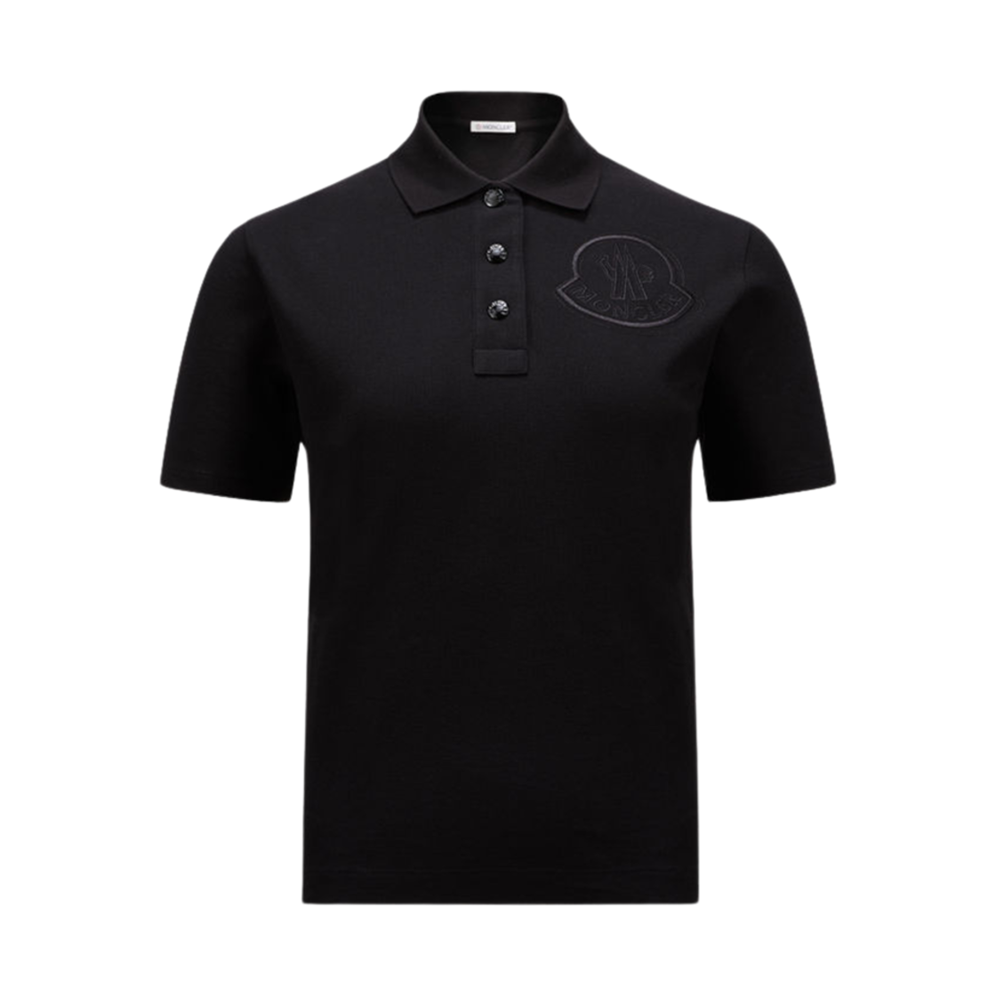 J2-093-8A00005-84720-999 (W) Moncler Logo Embroidered Polo Shirt Black - 24FW