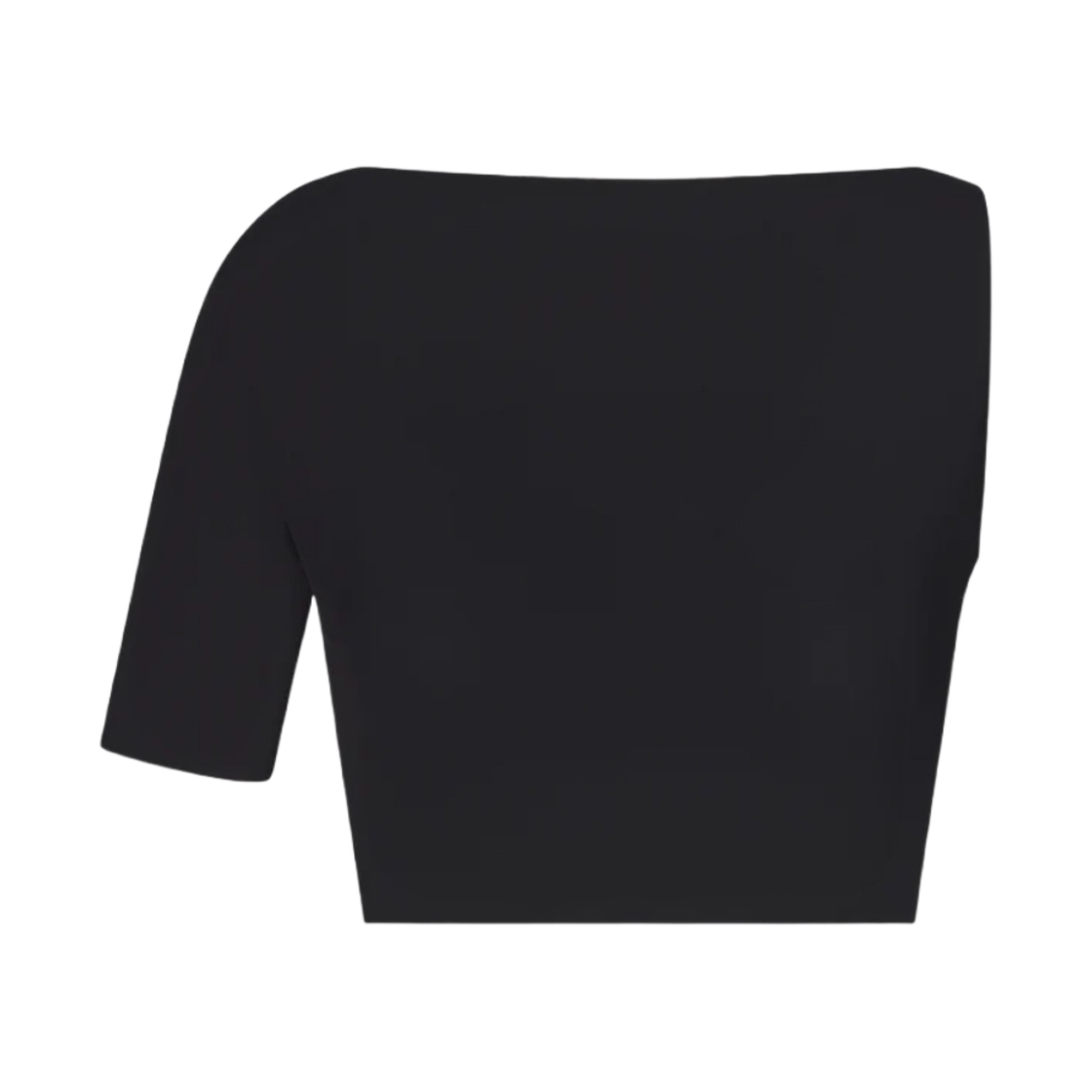 (W) 카이 메쉬 스트레치 마이크로 원 숄더 탑 블랙((W) Khy Mesh Stretch Micro One Shoulder Top Black) - 1