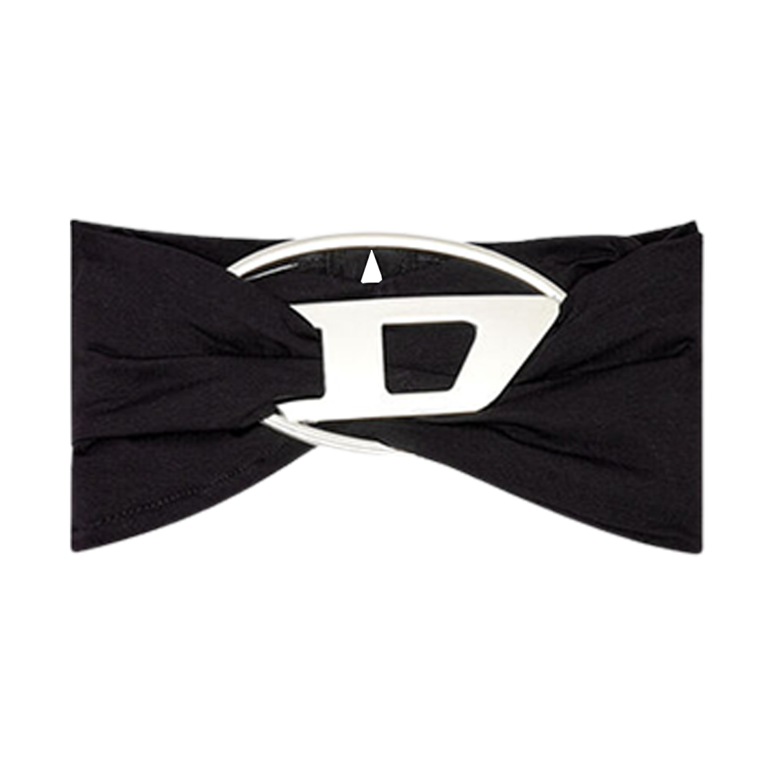 (W) 디젤 튜브 탑 자이언트 로고 플라크 블랙((W) Diesel Tube Top with Giant Logo Plaque Black) - 1