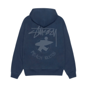 Stussy Beach Roots Zip Hoodie Navy