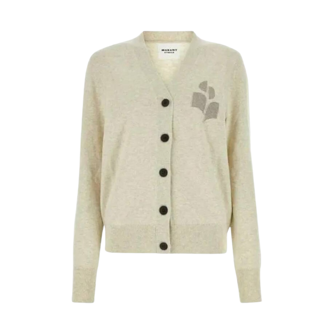 (W) 이자벨 마랑 카린 코튼 가디건 라이트 그레이 실버 - 23FW((W) Isabel Marant Karin Cotton Cardigan Light Grey Silver - 23FW) - 1