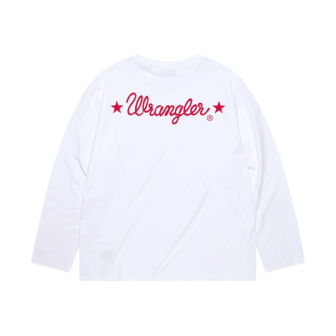 WR2501LT02WH Wrangler Back Logo Longsleeve T-shirt White