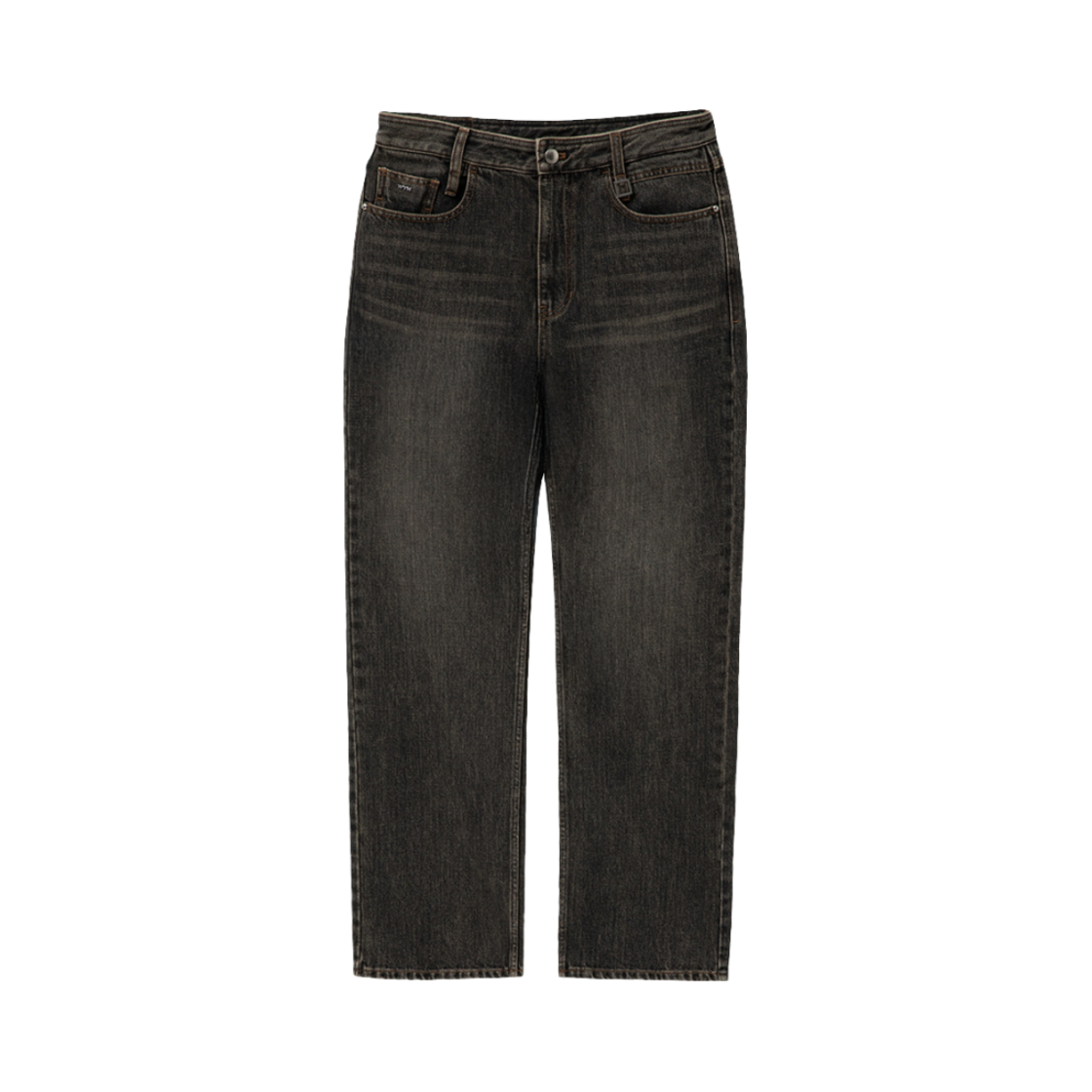 우영미 뉴 스트레이트 데님 팬츠 그레이 - 25SS